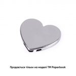 Змінна металева табличка серце для записної книжки