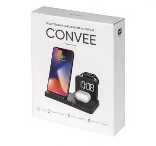 Бездротовий зарядний пристрій з годинником CONVEE, TM TEG - Зображення 5