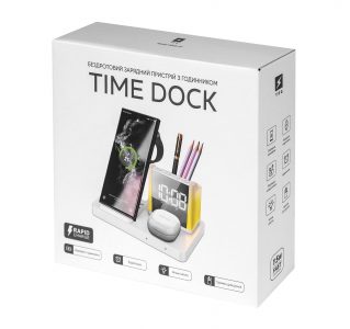 Бездротовий зарядний пристрій з годинником Time Dock, TM TEG - Зображення 6